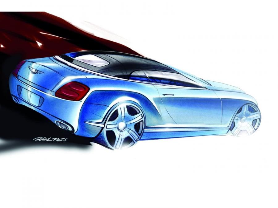 Эскиз Bentley Continental GTC 2006 года  (фото 15 из 34)